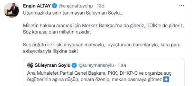 CHP milletvekillerinden Süleyman Soylu'ya çok sert tepkiler: Mekan basmak senin işin! CHP milletvekillerinden Süleyman Soylu'ya çok sert tepkiler: Mekan basmak senin işin!