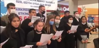 Engelliler gününde kaymakamın gözlerini, müdürün kollarını bağladılar