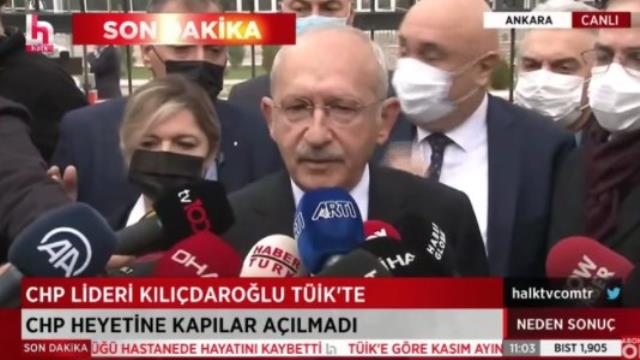 Son dakika: Kılıçdaroğlu TÜİK'e alınmadı! Gerekçe randevusu yok!