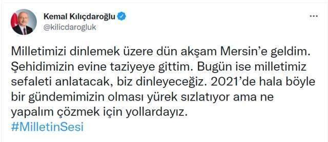 Kılıçdaroğlu miting öncesi şehit ailesini ziyarete etti