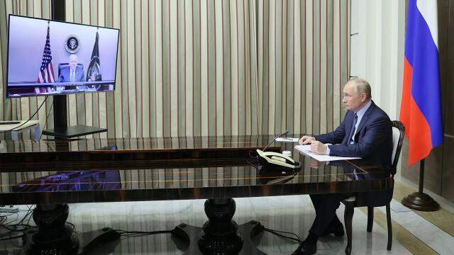 Biden ve Putin'in video konferans görüşmesi sona erdi Biden ve Putin'in video konferans görüşmesi sona erdi