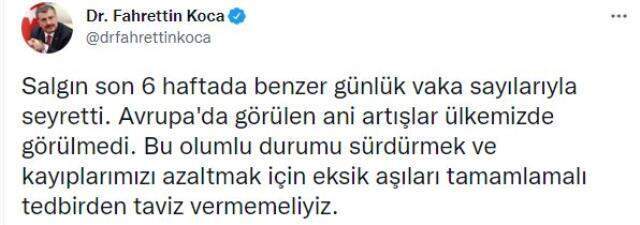 Son Dakika: Türkiye'de 9 Aralık günü koronavirüs nedeniyle 195 kişi vefat etti, 19 bin 696 yeni vaka tespit edildi Son Dakika: Türkiye'de 9 Aralık günü koronavirüs nedeniyle 195 kişi vefat etti, 19 bin 696 yeni vaka tespit edildi