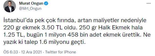 İmamoğlu, vatandaşın önünde kuyruk oluşturduğu Halk Ekmek'in maliyetini paylaştı İmamoğlu, vatandaşın önünde kuyruk oluşturduğu Halk Ekmek'in maliyetini paylaştı