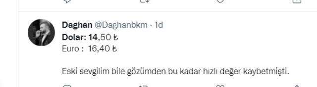 'Eski sevgilim bile gözümde bu kadar hızlı değer kaybetmemişti!' Sosyal medyadan dolar tepkileri