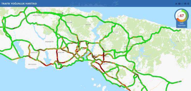 Son dakika! İstanbul'da trafik kilit! Yağmurun etkisiyle yoğunluk her geçen saniye artıyor Son dakika! İstanbul'da trafik kilit! Yağmurun etkisiyle yoğunluk her geçen saniye artıyor
