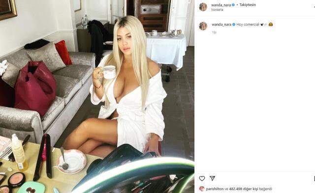 Wanda yine coştu! İç çamaşırsız pozuyla Instagram'ı salladı