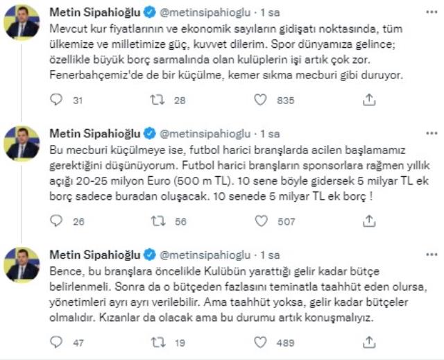 Doların zirveyi görmesiyle Fenerbahçeli Metin Sipahioğlu'ndan kulüplere çağrı geldi: Derhal kapanın
