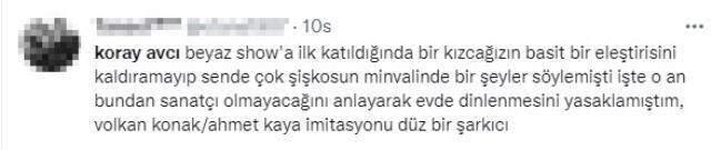 Kendisini öven takipçisine 'Şu' diyen cevap veren Koray Avcı'ya tepki yağıyor