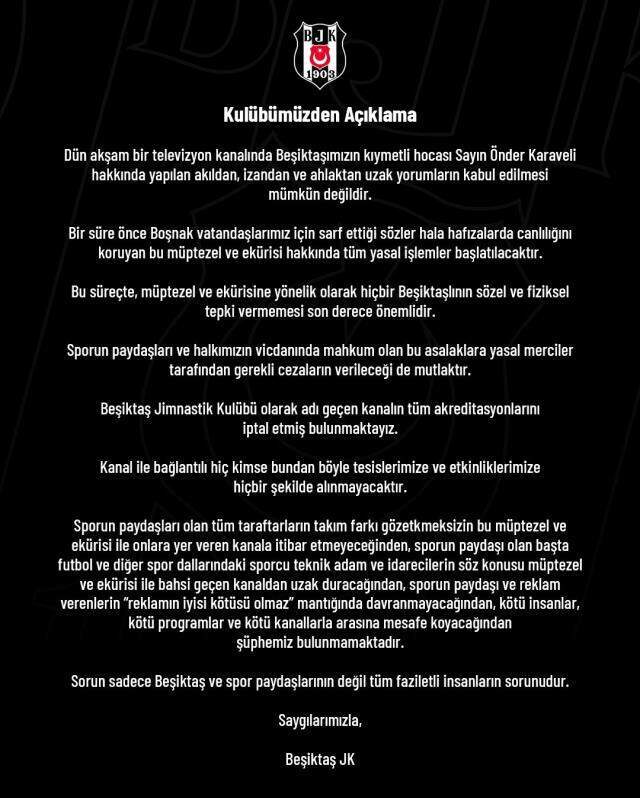 Son Dakika: Böyle açıklama tarihte ne görüldü ne duyuldu! Beşiktaş, Rasim Ozan Kütahyalı için 'Müptezel' ifadesini kullandı Son Dakika: Böyle açıklama tarihte ne görüldü ne duyuldu! Beşiktaş, Rasim Ozan Kütahyalı için 'Müptezel' ifadesini kullandı