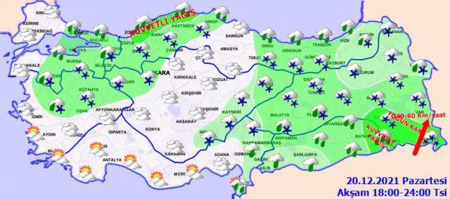 Son dakika! Meteoroloji 19 şehir için uyarı verdi: Yoğun kar ve sağanak geliyor Son dakika! Meteoroloji 19 şehir için uyarı verdi: Yoğun kar ve sağanak geliyor