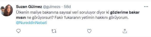 Bakan Nebati'nin 'gözlerime bakar mısın' sözü sosyal medyanın gündeminde Bakan Nebati'nin 'gözlerime bakar mısın' sözü sosyal medyanın gündeminde