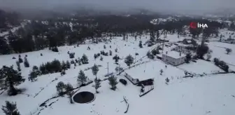 Denizli'nin Sibiryası Çameli'nden kar manzaraları