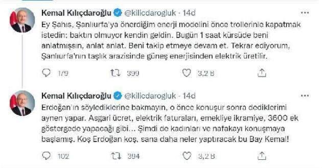 Kılıçdaroğlu ve İmamoğlu'ndan Cumhurbaşkanı Erdoğan'ın sözlerine peş peşe yanıt