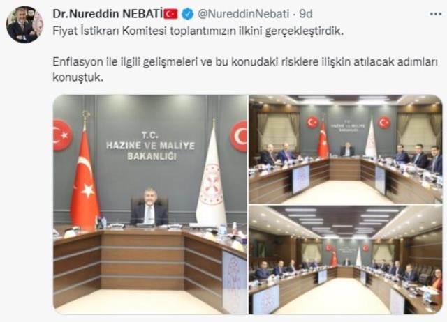 Fiyat İstikrarı Komitesi ilk toplantısını yaptı! Bakan Nebati görüşmenin detaylarını Twitter'dan paylaştı