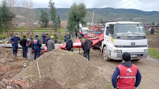 Aydın'da üzerine vinç düşen işçi hayatını kaybetti