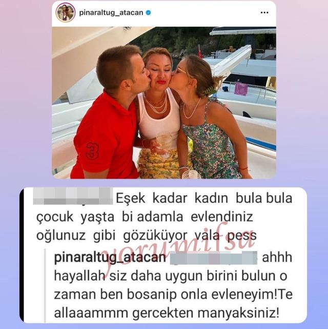 Eşiyle fotoğrafını paylaşan Pınar Altuğ, takipçisinin yorumunu görünce çıldırdı