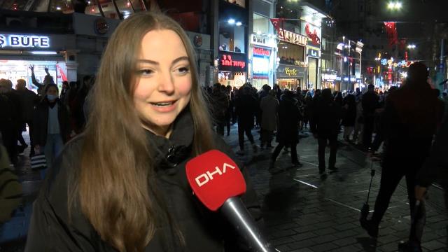 Taksim Meydanı ve İstiklal Caddesi'nde yeni yıl heyecanı