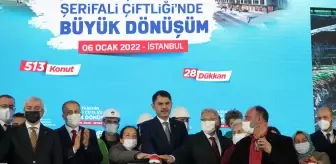 Bakan Kurum, Ataşehir Şerifali İmar İskan Blokları Temel Atma Töreni'nde konuştu