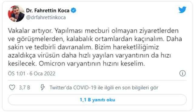 Vaka sayısı 70 bine yaklaştı, Bakan Koca'dan uyarı geldi: Mecburi olmayan ziyaretlerden kaçının