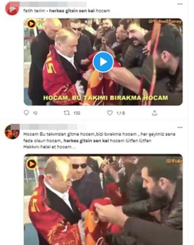 Bu videoyu paylaşmayan kalmadı! Fatih Terim, taraftarları gözyaşına boğdu