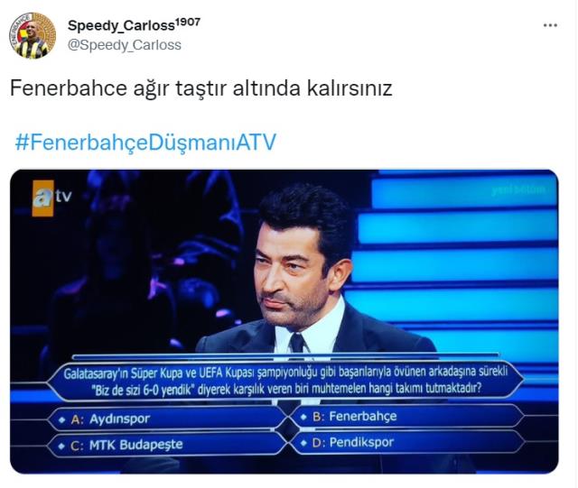 Milyoner'de öyle bir soru soruldu ki! Fenerbahçeliler küplere bindi