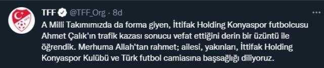 Galatasaray'dan duygusal paylaşım! Eski oyuncusu Ahmet Çalık'a veda etti