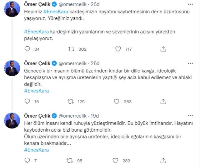 Son Dakika! İntihar eden tıp öğrencisi Enes Kara ile ilgili AK Parti Sözcüsü Ömer Çelik'ten açıklama: Derin üzüntü yaşıyoruz