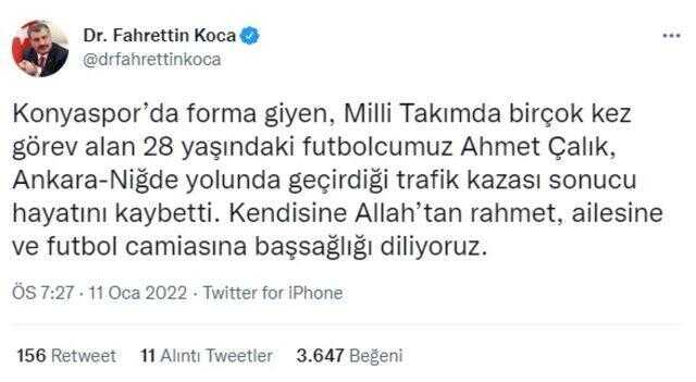 Konyaspor'dan Ahmet Çalık'ın vefatı sonrası anlamlı hareket! 6 numaralı formasını emekli ettiler