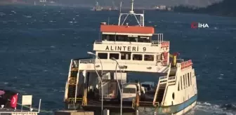 Bozcaada ve Gökçeada'ya fırtına nedeniyle 3 gündür sefer yapılamıyor