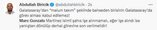 Galatasaray'ın yeni tercümanı Marc Gonzalo Martinez kriz çıkarttı! Taraftardan 'Görevine son verin' çağrısı