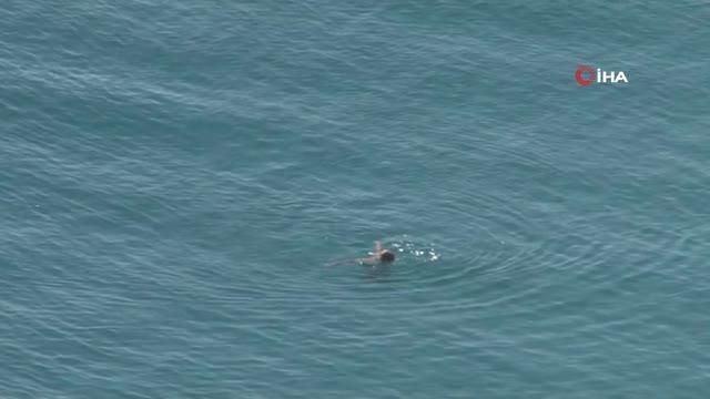 Antalya'da Ocak ayı ortasında deniz keyfi Antalya'da Ocak ayı ortasında deniz keyfi
