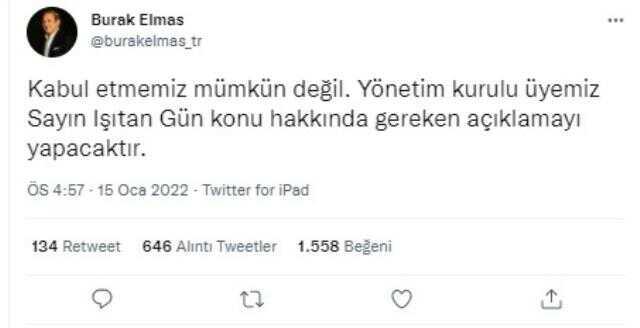 Yöneticinin uygunsuz paylaşımları taraftarı çileden çıkarttı! Burak Elmas da kayıtsız kalamadı