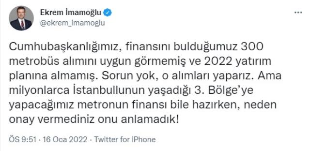 İmamoğlu, Twitter'dan isyan etti: Her şey hazır ama bir imza eksik, neden? İmamoğlu, Twitter'dan isyan etti: Her şey hazır ama bir imza eksik, neden?