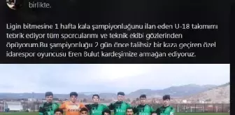 Şampiyonluğu tren kazasında ayağını kaybeden Eren Bulut'a armağan ettiler