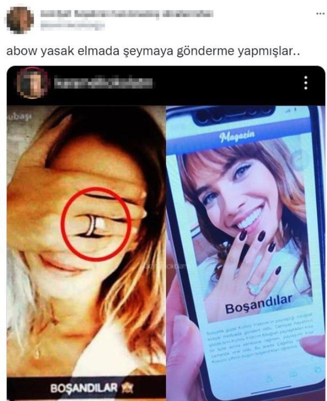 Yasak Elma dizisinde Şeyma Subaşı göndermesi! 'Boşandılar' paylaşımı yeniden gündem oldu