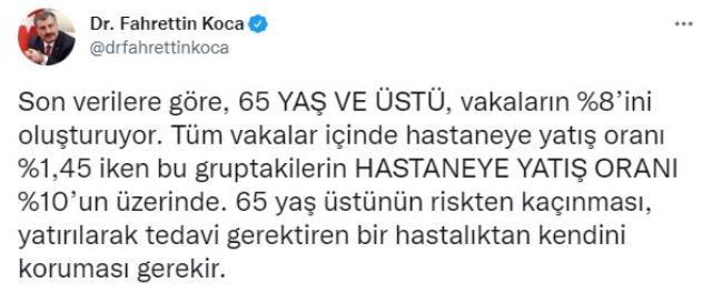 Son Dakika: Türkiye'de 19 Ocak günü koronavirüs nedeniyle 176 kişi vefat etti, 72 bin 615 yeni vaka tespit edildi