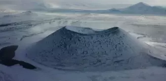 Meke Gölü'nde kar güzelliği (2)