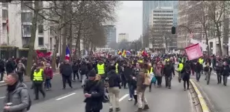 Belçika'da Kovid-19 tedbirleri protesto edildi (2)