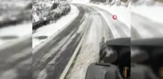 Yalova-Armutlu kara yolunda ekipleri kar mesaisi