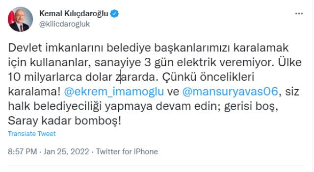 Kılıçdaroğlu suskunluğunu bozdu! İstifa çağrısı altındaki İmamoğlu ve Mansur Yavaş'a destek Kılıçdaroğlu suskunluğunu bozdu! İstifa çağrısı altındaki İmamoğlu ve Mansur Yavaş'a destek