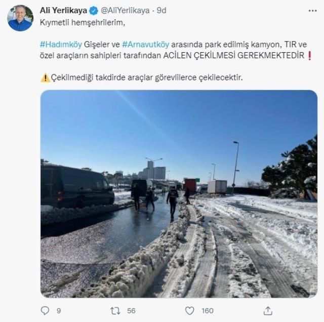 Son Dakika! İstanbul Valisi Yerlikaya'dan önemli çağrı: Yol kenarına terk edilen araçlarınızı alın yoksa ekipler çekecek Son Dakika! İstanbul Valisi Yerlikaya'dan önemli çağrı: Yol kenarına terk edilen araçlarınızı alın yoksa ekipler çekecek