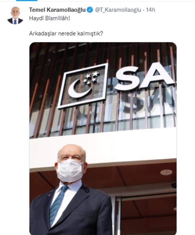 Temel Karamollaoğlu'ndan mesaj: Arkadaşlar nerede kalmıştık?