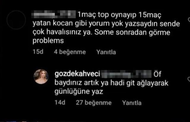Bardağı taşıran yorum! Fenerbahçeli yıldızın eşi, taraftarla birbirine girdi Bardağı taşıran yorum! Fenerbahçeli yıldızın eşi, taraftarla birbirine girdi