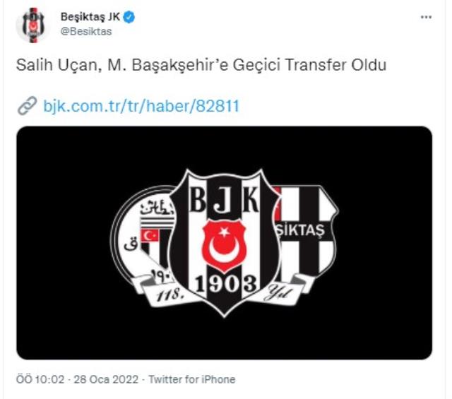 Beşiktaş macerası 5 ay sürdü! Salih Uçan resmen Başakşehir'de