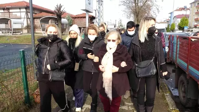 Ece Erken silahlı saldırı sonucu öldürülen eşinin tabutunun başında gözyaşı döktü