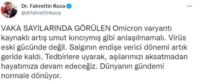 Son Dakika: Türkiye'de 29 Ocak günü koronavirüs nedeniyle 174 kişi vefat etti, 94 bin 783 yeni vaka tespit edildi Son Dakika: Türkiye'de 29 Ocak günü koronavirüs nedeniyle 174 kişi vefat etti, 94 bin 783 yeni vaka tespit edildi