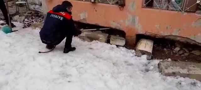Yemek bulmak için şehre inen tilki balkonda mahsur kaldı! Ekipler kurtarmak için seferber oldu Yemek bulmak için şehre inen tilki balkonda mahsur kaldı! Ekipler kurtarmak için seferber oldu