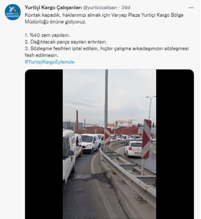 Yurtiçi Kadro çalışanları eylem düzenliyor! Bu sefalete son verin Yurtiçi Kadro çalışanları eylem düzenliyor! Bu sefalete son verin