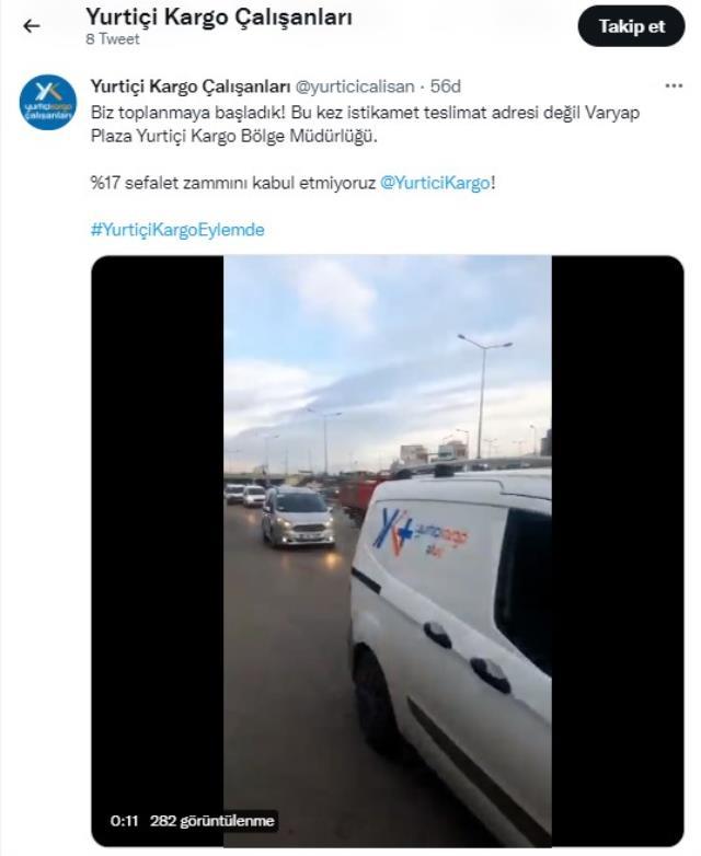 Yurtiçi Kadro çalışanları eylem düzenliyor! Bu sefalete son verin Yurtiçi Kadro çalışanları eylem düzenliyor! Bu sefalete son verin