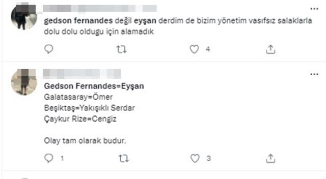 Beşiktaş'a imza atan Gedson'un iniş saati belli oldu! Galatasaraylılar onu, 'Eyşan' ilan etti Beşiktaş'a imza atan Gedson'un iniş saati belli oldu! Galatasaraylılar onu, 'Eyşan' ilan etti